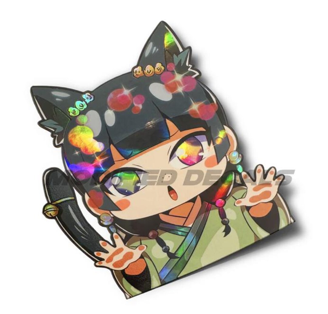 Holographic Anime Chibi Sticker - Etsy