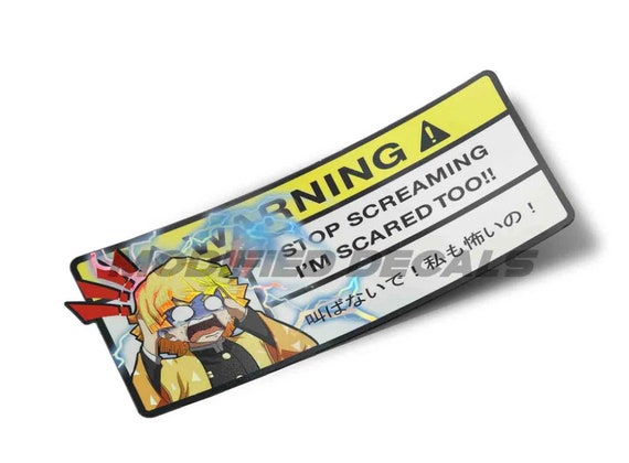 Zen Funny Warning Car Sticker / Car Humor / Anime / JDM - Etsy