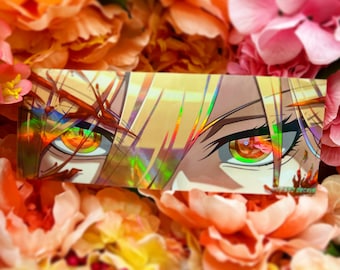 CSM Badass Holographic Power Cat Eyes Car Anime Decal Bumper Sticker