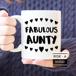 Aunty Gift, Fabulous Aunty mug, auntie birthday gift, womens gift, auntie gift, aunty birthday, sister gift, new aunty gift, aunty Christmas
