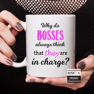 Bosses In Charge Mug: Funny Office Gift for Coworker