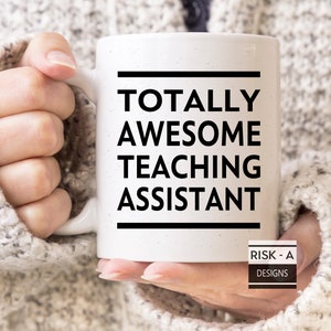 T Een geschenk, helemaal geweldig onderwijsassistent cadeau, geweldige TA mok, school TA cadeau, onderwijsassistent cadeau, T een kerstcadeau, dank u
