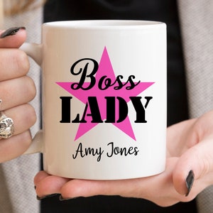 Cadeau patron personnalisé : tasse patronne, anniversaire de patronne, cadeau de Noël de patron, cadeau de collègue, cadeaux pour femmes, anniversaire de patron