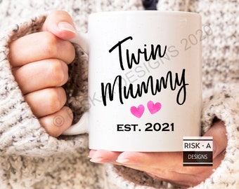 Zwillings Mumie Est. 2021 Tasse - Mama Geschenk