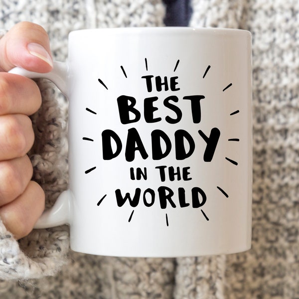 The Best Daddy in the World mug, expectant daddy gift, dad mugs, daddy birthday present, mens gift, daddy mug, daddy Christmas gift