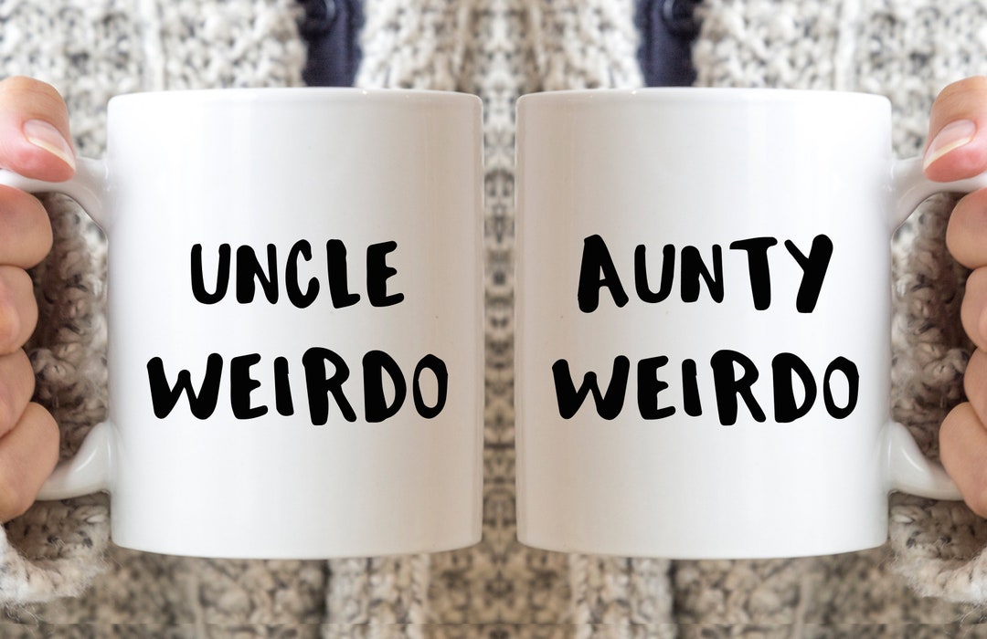 Aunty and Uncle Gift, Weirdo Uncle and Aunty Mugs, Aunty and Uncle Christmas Gift, Couples