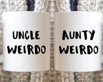 Tazas de tío y tía raros: regalo original para parejas