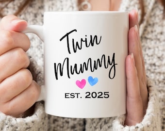 双子ママ 設立2025年 マグカップ：妊婦へのギフト - Etsy 日本