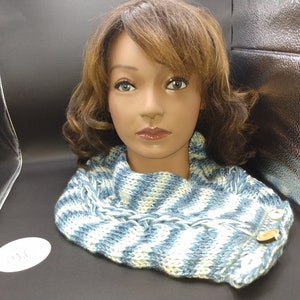 Neck Love Button Braid Cowl