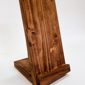 Upcycled wood docking station/Support smartphone wooden pallet/smartphone holder image 6