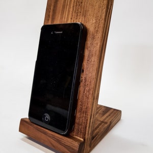 Upcycled wood docking station/Support smartphone wooden pallet/smartphone holder image 2