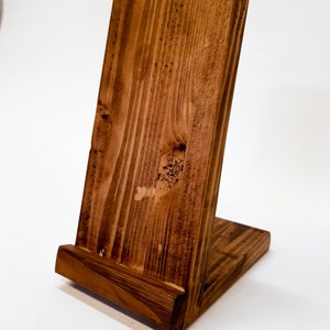 Upcycled wood docking station/Support smartphone wooden pallet/smartphone holder image 5