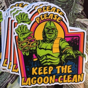 Gardez le lagon propre Sticker