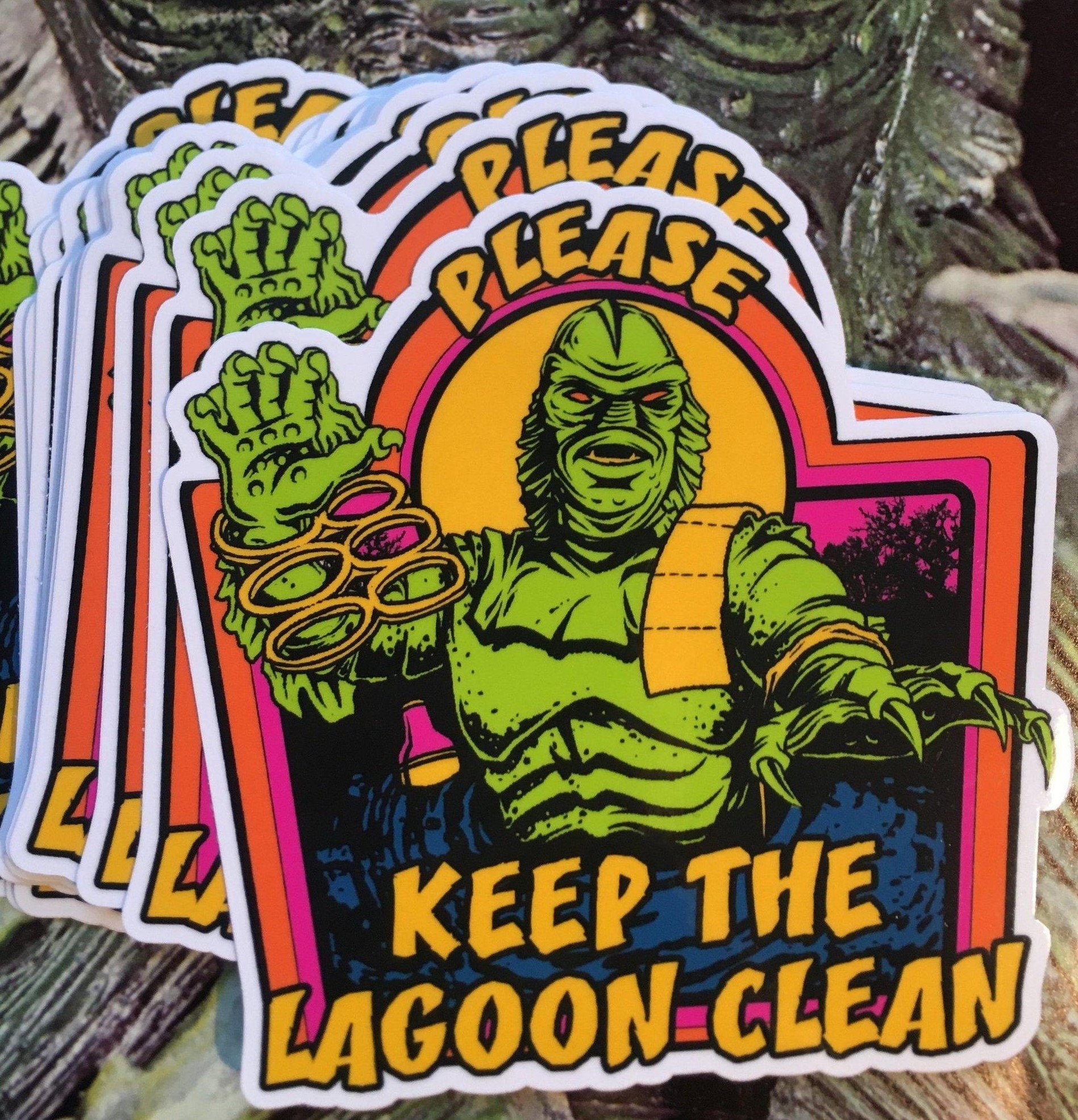 Keep the Lagoon Clean Sticker