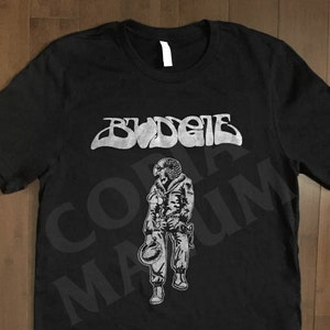 Budgie Squawk shirt black sabbath rush heavy metal breadfan NWOBHM