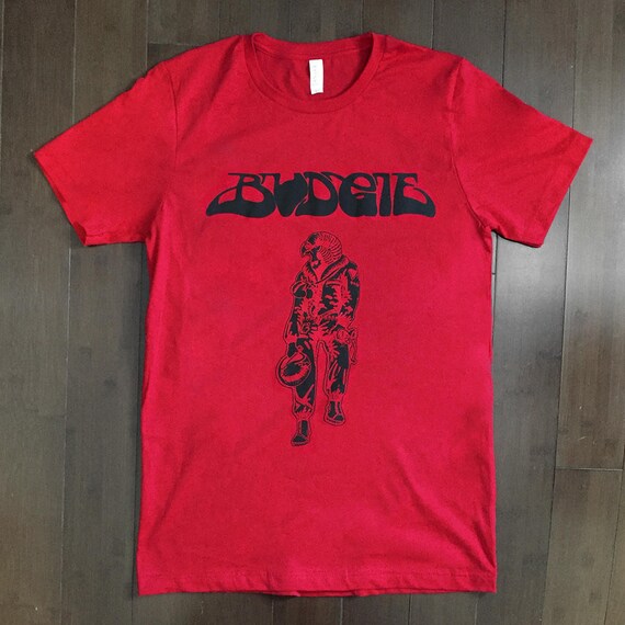 Budgie Squawk Red Shirt Black Sabbath 