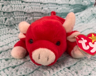 red pig beanie baby