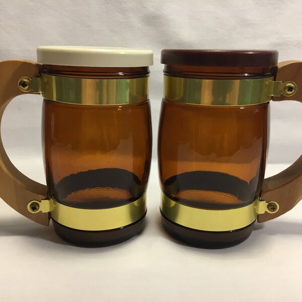 Large Handled Salt Pepper Shakers Etsy