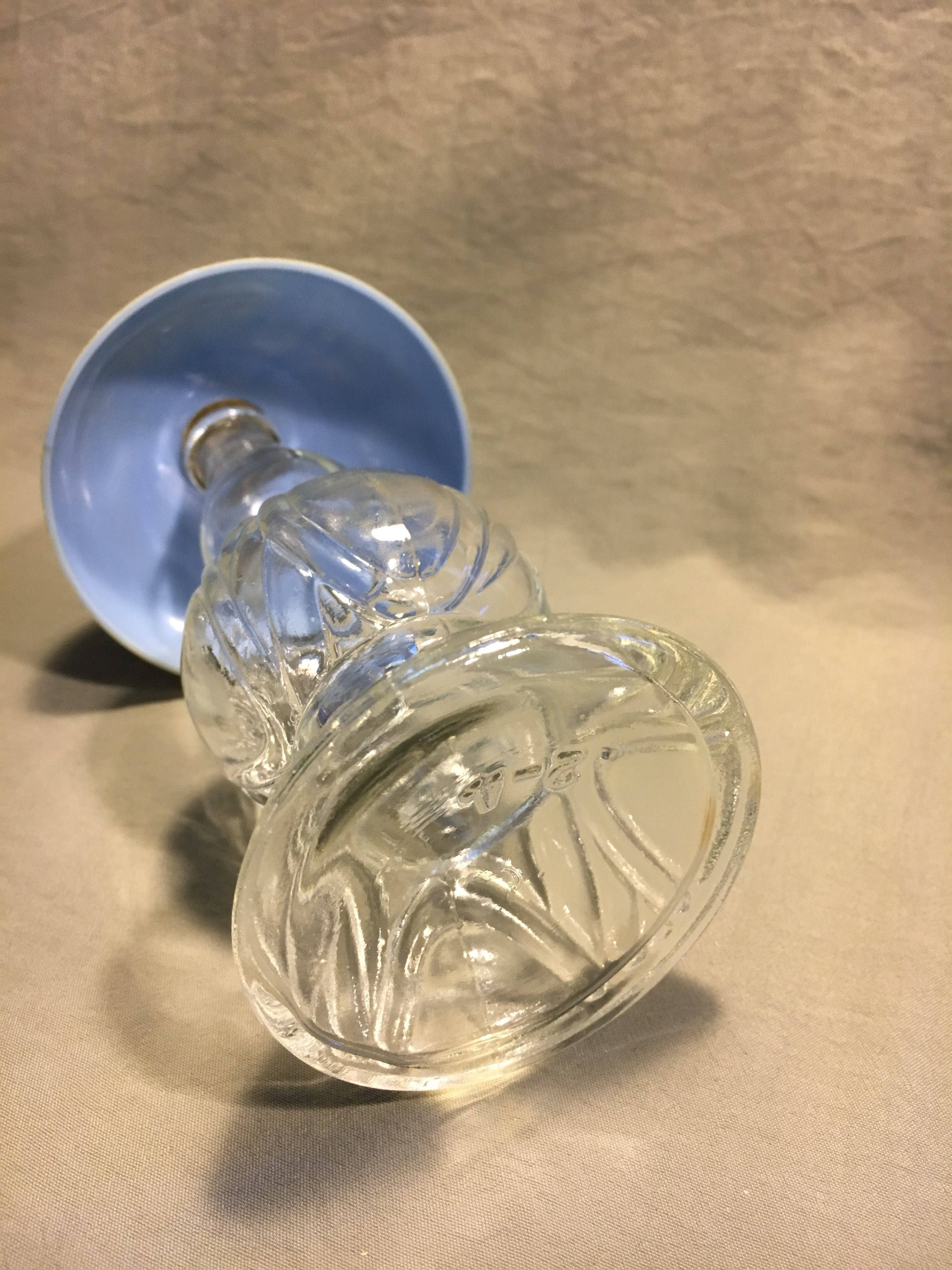 Vintage Oil Lamp Perfume Bottle With Plastic Shade, Vintage Perfume