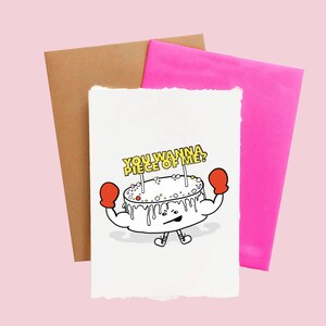 Tu veux un morceau de moi ? Carte d'anniversaire
