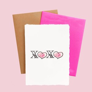 Carte Coeurs XOXO