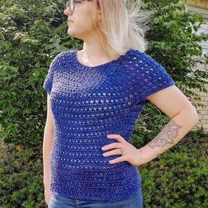 Lorelei Tee Häkelanleitung | Sommerliches Top-Down-Design (PDF-Muster)
