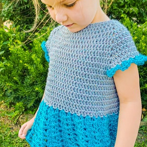 Child Sophie Twirl Raglan PDF DIGITAL DOWNLOAD Crochet Pattern, Child Crochet Top, Easy Child Crochet Pattern, Cute Crochet Child Summer Top image 6