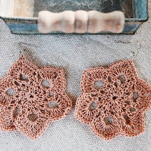 Patrón de pendientes de crochet Farrah: Joyas llamativas (patrón PDF)