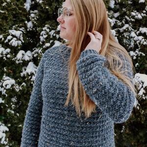 CROCHET PATTERN: Kylah Jumper |Top Down Crochet Sweater Pattern |Ladies Crochet Sweater |Crochet Pullover |Crochet Winter Sweater Pattern
