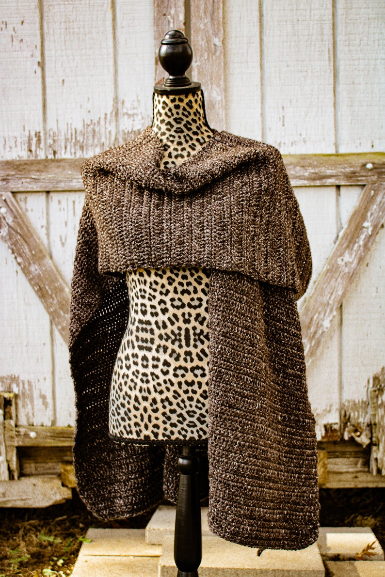 Chloe Ruana Crochet Pattern: Oversized Kimono Cardigan, Large Scarf ...