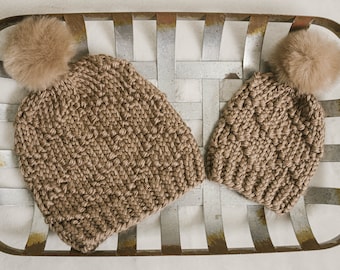 Almas Knit Beanie | Knit Beanie Pattern | Knit Toque | Knit Pattern | Chunky Knit Beanie | Chunky Knit Pattern