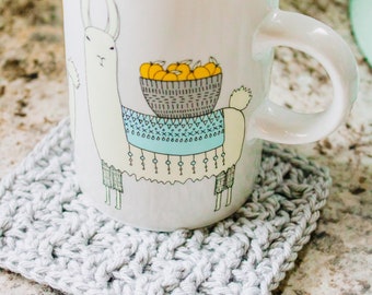 Liv Mug Rug | Crochet Pattern | Crochet Coaster | Crochet Home Decor
