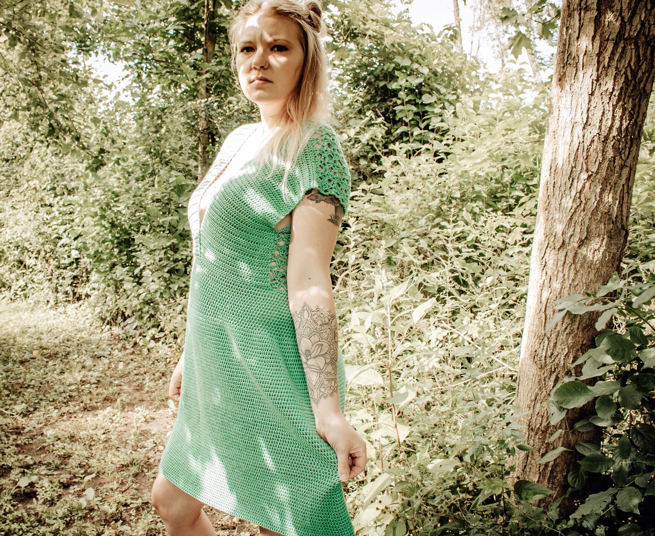 Jayde Dress Crochet Pattern, Easy Crochet Dress, Crochet Peplum Top ...