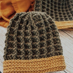 Rhys Slouchy Crochet Pattern, Crochet Hat Pattern, Crochet Beanie Pattern, Textured Crochet Hat Pattern, Easy Crochet Hat Pattern image 7