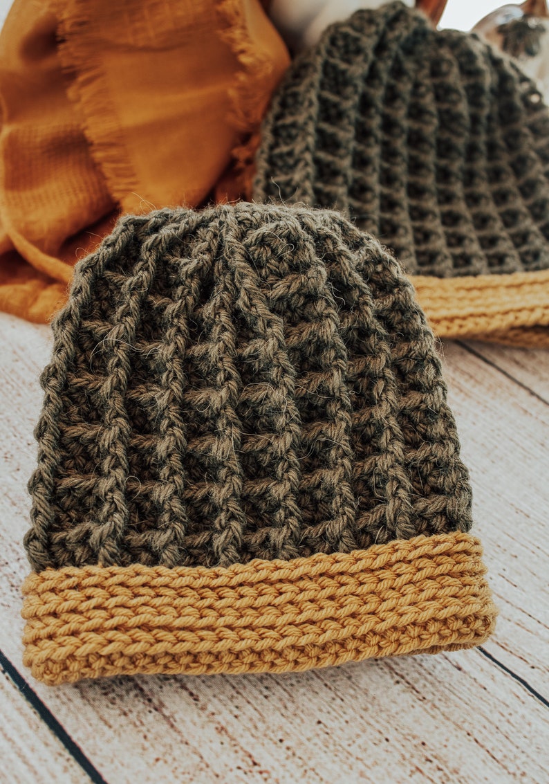 Rhys Slouchy Crochet Pattern, Crochet Hat Pattern, Crochet Beanie Pattern, Textured Crochet Hat Pattern, Easy Crochet Hat Pattern image 7