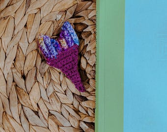 Crochet Mermaid Tail Pattern: 2-in-1 Keychain & Bookmark (PDF Pattern)