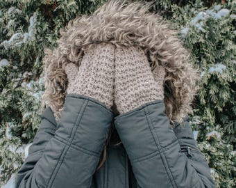 Finn Mittens Crochet, Textured Winter Mittens (PDF Pattern)