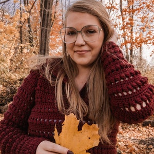 Fallon Pullover Crochet Pattern, Crochet Sweater Pattern, Crochet Pullover, Crochet Garment Pattern, Crochet Hoodie, Crochet Pattern PDF