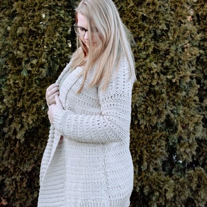 Ainsley Cardigan Crochet Pattern | Easy Crochet Cardigan Pattern | Crochet Cardigan Sweater Pattern | Crochet Sweater Pattern