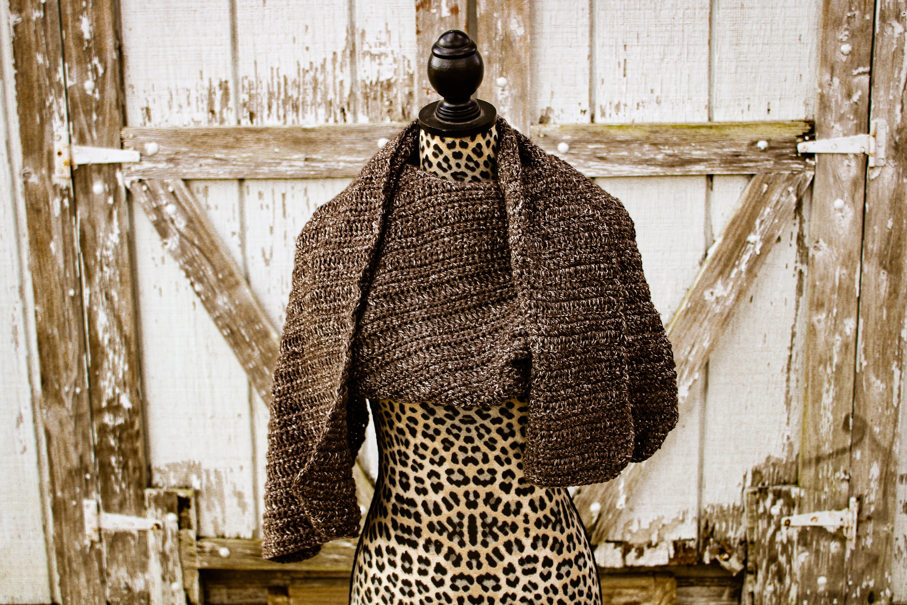 Chloe Ruana Crochet Pattern: Oversized Kimono Cardigan, Large Scarf ...