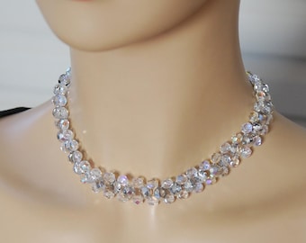 Vintage Aurora Borealis pärlhalsband: Bröllopssmycken från 50-talet