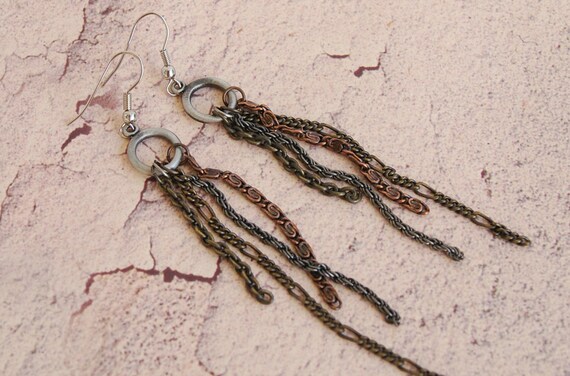 Heavy hotsell metal earrings