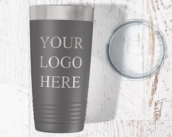 Custom Business Logo Tumbler, Engraved Polar Camel Stainless Mug, Custom Logo Stainless Cup, Insulated Travel Tumbler Mug, Gift For Boss