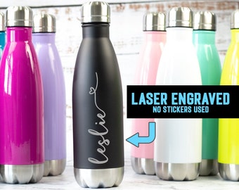 Personalized Water Bottle, Monogrammed Water Bottle, Custom Water Bottle, Insulated Water Bottle, Engraved Water Bottle, Personalized Gift