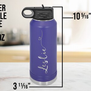 Personalized Sports Water Bottle, Personalized Kids Water Bottle ...