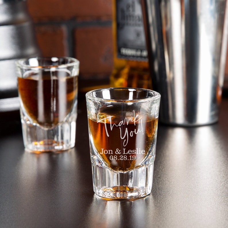 Wedding Shot Glasses Wedding Gift Wedding Party Favor Etsy