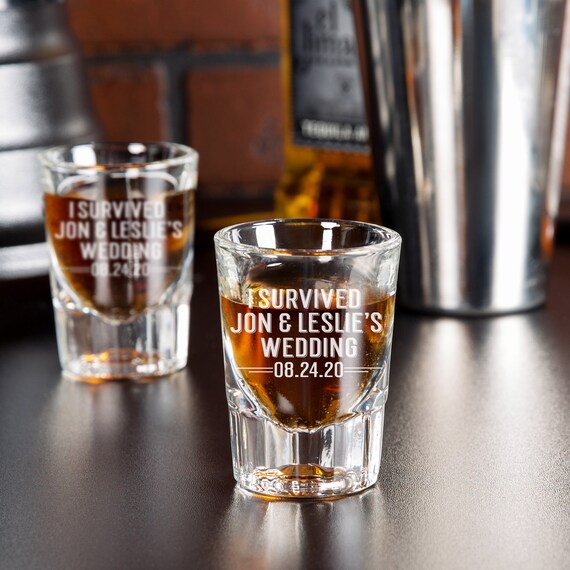 Wedding Favors for Guests Personalized Shot Glass Wedding Etsy