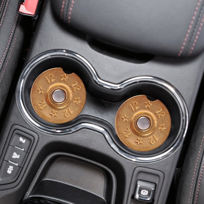 12 Gauge Car Coaster Man Car Coaster Sandstone Car Coasters Etsy