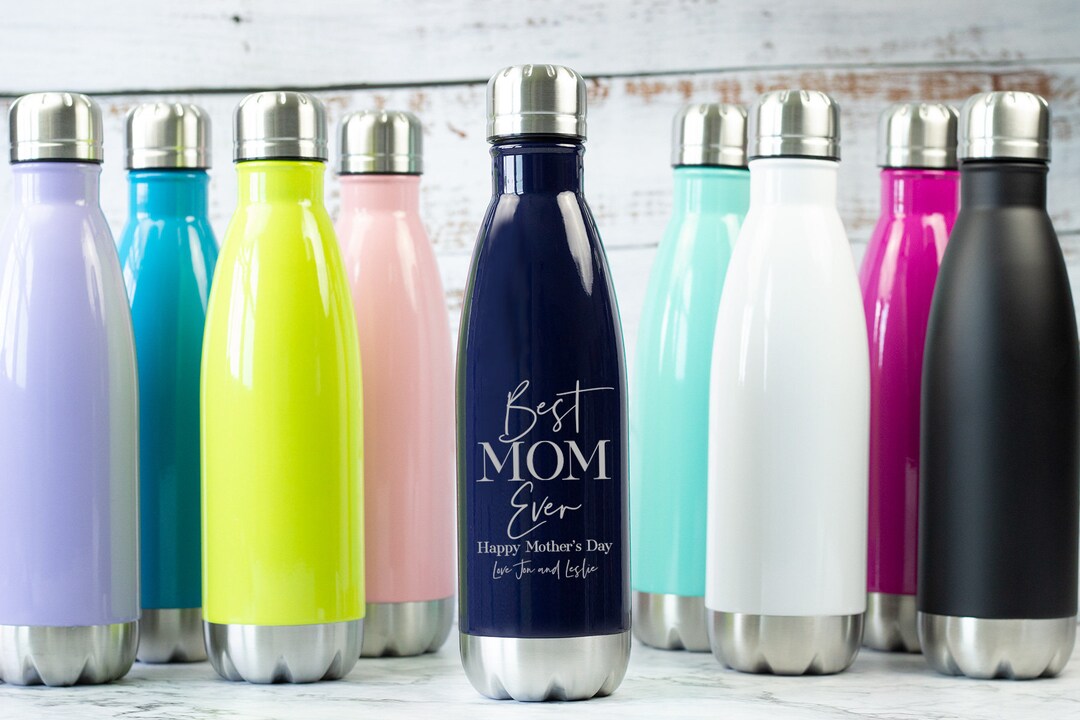 Best Mom Ever Water Bottle, Custom Water Bottle, Mom Water Bottle