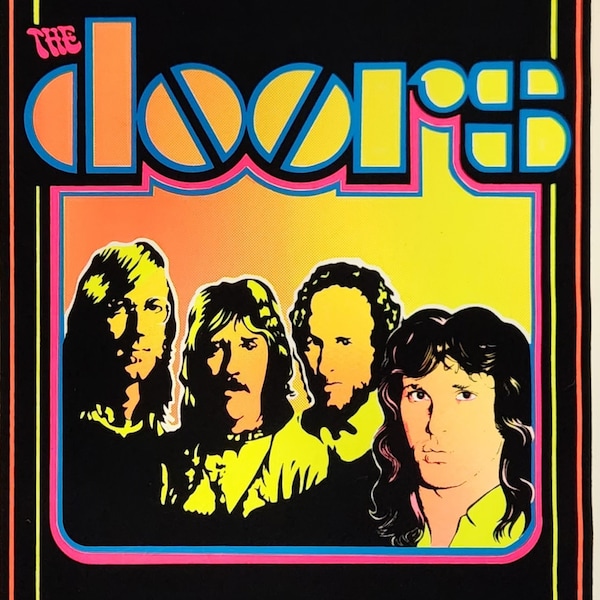 Vintage Doors Blacklight Poster 23x35 from 1981 - Excellent Condition!